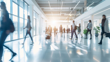 people walking in subway station
