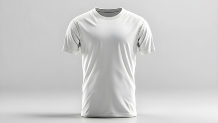 Blank White Soccer Jersey Mockup for Football Club Customization. Concept Soccer Jersey Mockup, White Template, Football Club Design, Customization Options, Sportswear Presentation