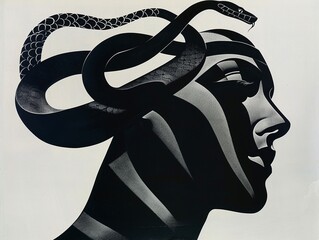 In a symbolic representation, the soul is illustrated as a bird silhouette, nestled within the contours of a person, suggesting a sense of harmony and connection to nature