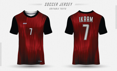 Sublimation Soccer Jersey Football Red