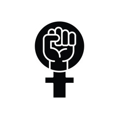 Feminism Protest vector icon