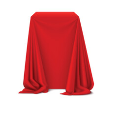 red velvet curtain