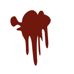 Dripping blood Vector illustration