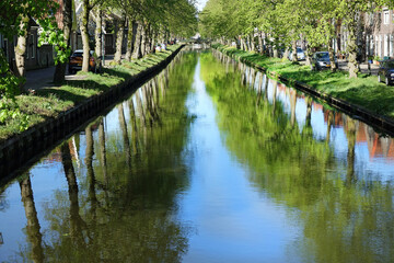 Springtime in Edam in the province Noord-Holland