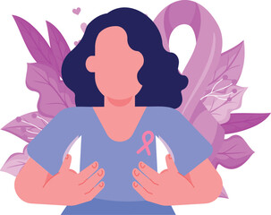 A girl talks about breast cancer care.