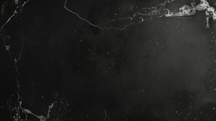 Black marble texture with subtle white veining, perfect for a sophisticated background or design element.