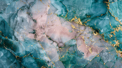 Close-up of blue and gold marble