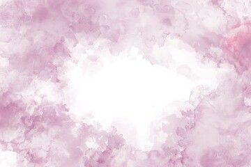 Soft Pastel Pink Clouds Watercolor Background