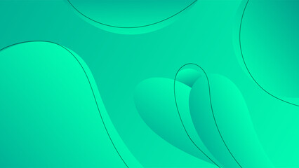 ABSTRACT BACKGROUND GRADIENT GREEN COLOR WITH SHAPES SMOOTH LIQUID DESIGN VECTOR TEMPLATE GOOD FOR MODERN WEBSITE, WALLPAPER, COVER DESIGN, GREETING CARD