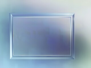 Abstract Glass Rectangle Frame Vector Illustration