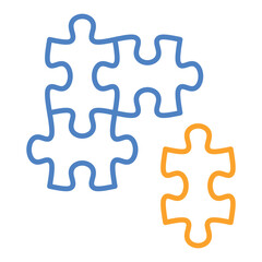 Fototapeta premium Puzzle Icon
