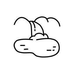 waterfall vector icon