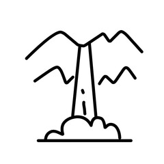 waterfall vector icon