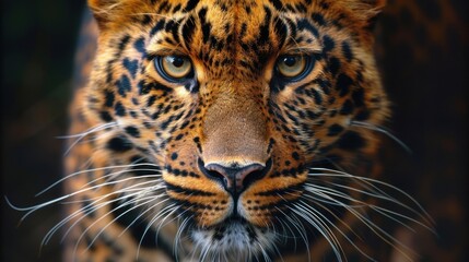 Intense Leopard Staring at Camera