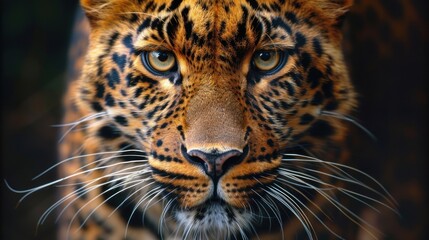 Fototapeta premium Intense Leopard Staring at Camera