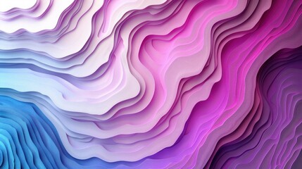 Colorful Abstract Background With Wavy Lines