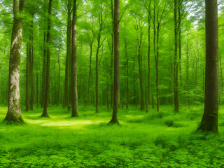 Fototapeta premium forest in the morning