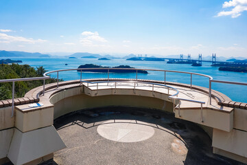 鷲羽山から瀬戸内海の見晴らし（岡山県倉敷市）