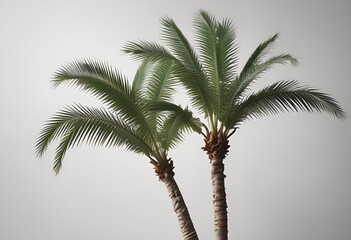 Obraz premium palm tree on minimal background