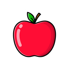 red apple cartoon illustration
