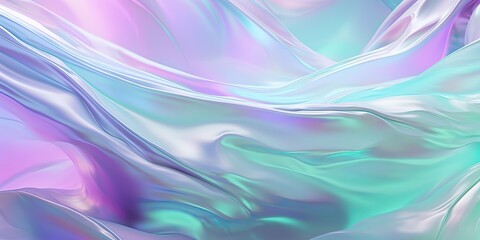 Abstract of pink, blue and green texture silk material pattern wave surface in aesthetics style background scene