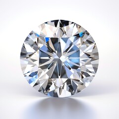 Original Crystal Diamond, Jewellery Gems on a white background.