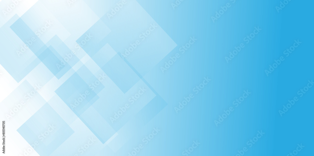 Poster Vectors Blue gradient abstract background with shapes elements. Triangle and geometric square shape.