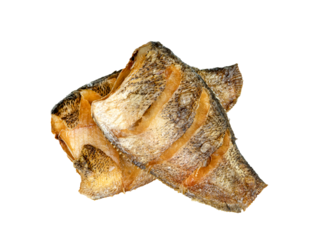 Fried Gourami fish isolated