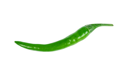green chili pepper isolated