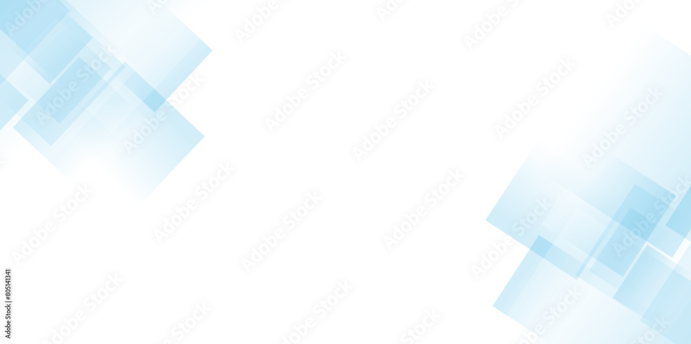 Poster Blue vector gradient abstract background with shapes elements. Triangle and geometric square shape and light blue seamless retro pattern geometric shapes.