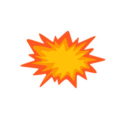 Vector illustration of a collision emoticon