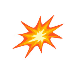 Illustration of cartoon explosion