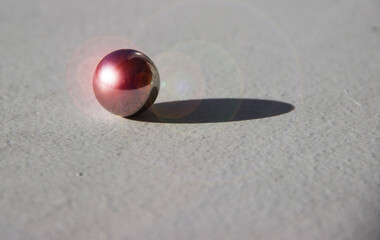 Metal ball with shadow and highlight