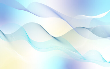 3D rendering of a blue wavy pattern. Abstract blue design