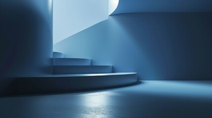 Minimalist Backgrounds Sleek Element: A 3D copy space background featuring sleek elements