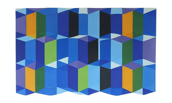 Abstract pattern background with dominant blue color