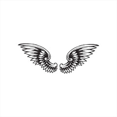 Illustration vector graphic of wing icon