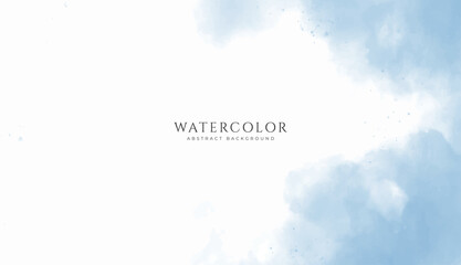 Abstract horizontal watercolor background. Neutral light colored empty space background illustration