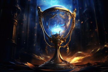 Chalice of Time Countdown: A mystical chalice filling with liquid time, counting down to a magical transformation.