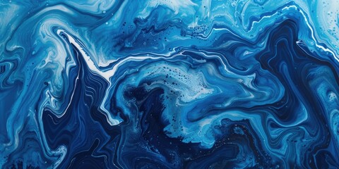 Blue Gradient Texture. Abstract Navy Blue Background with Liquid Paint and Grunge Texture