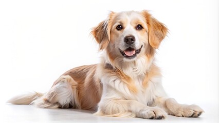 Dog white background