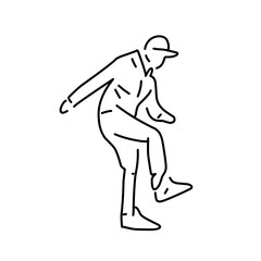 dancing couple line icon