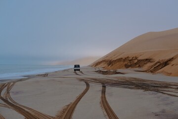 Tout-terrain in Namibia