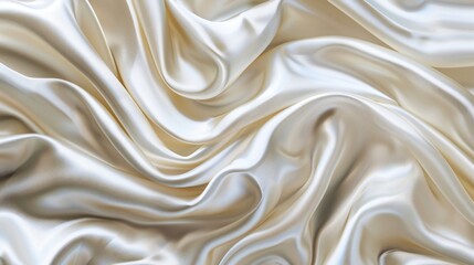 Obraz premium A white fabric with a pattern of a wave