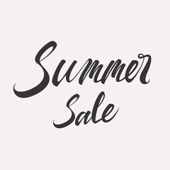 Summer Sale Discount Lettering card