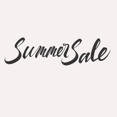 Summer Sale discount Lettering card