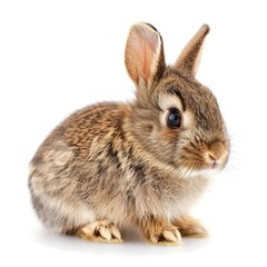 Fototapeta premium rabbit isolated on white Generative AI