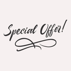Special Offer Lettering Discount card