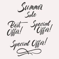 Special offer set discount card