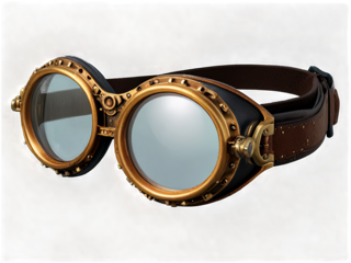 Vintage steampunk glasses hyper victorian era f